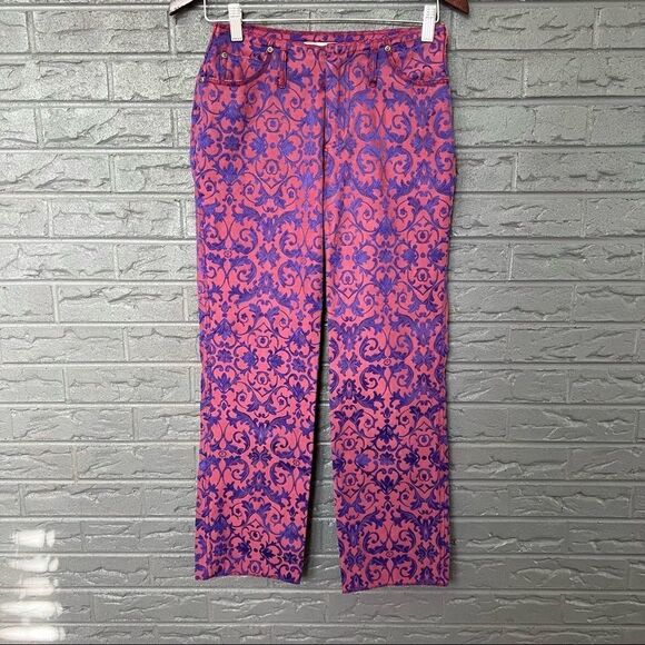 Free People Pants - Vintage, Free People circa late 90s early 2000s damask pants, sz 5/6